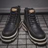 Autumn High-Heeled Boots Locomotive Work Clothing