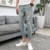 Fashion Holes Jeans Feet Nine Tenths Pants For Men