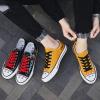 Low Fashion Canvas Shoes High-Heeled Graffiti Shoes