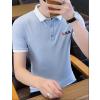 Shirt Collar Slim T-Shirt Short Sleeve Shirts For Men